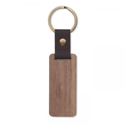 Nawkey - Key Ring In Walnut And Pu
