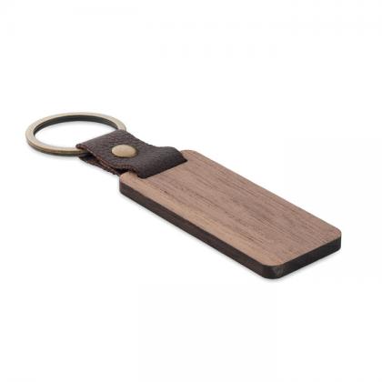 Nawkey - Key Ring In Walnut And Pu