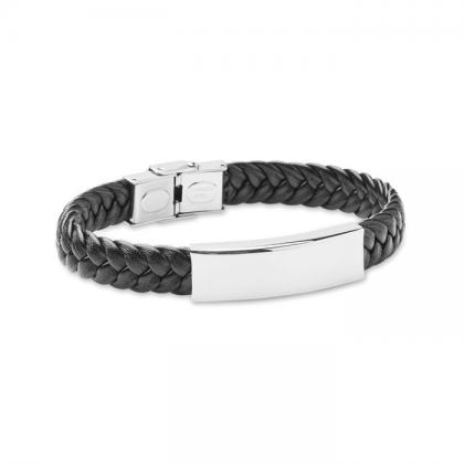 Faulet - Braided Faux Leather Bracelet