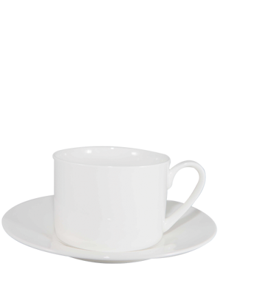 Straight Sided Cup & Saucer