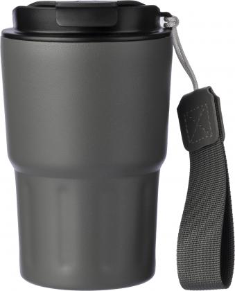 Stainless steel double walled travel mug (320ml)