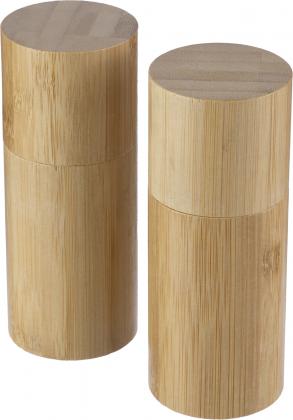 Bamboo spice mill set (2pc)