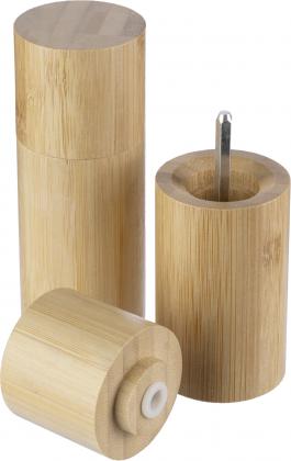 Bamboo spice mill set (2pc)