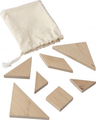 Wooden tangram puzzle