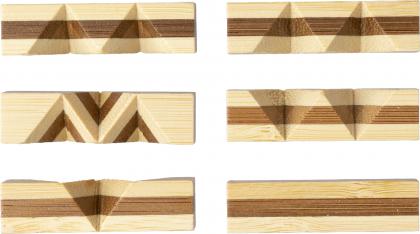 Wooden patience game