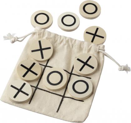 Wooden tic-tac-toe game