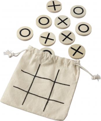 Wooden tic-tac-toe game