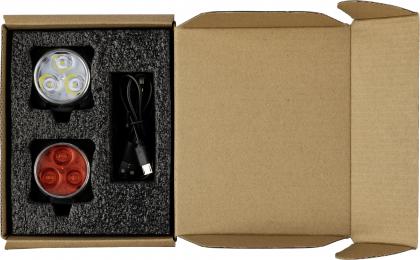 Rechargeable bicycle lights (2pc)