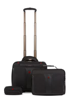 Wenger Patriot II Wheeled Business Case with Removable Laptop Case - Black