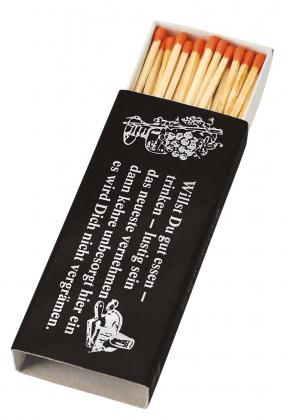 Match box  112x47x19mm Content approx. 37 longsticks