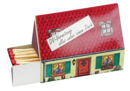 Match box house 112x47x75mm Content: approx. 80 matches