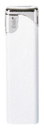 Nola 2 PIEZO lighter HC white refillable body HC white, cap chrome, pusher chrome white