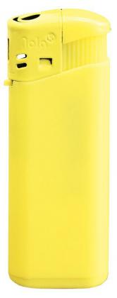 Nola 4 PIEZO lighter HC yellow refillable body HC yellow, cap yellow, pusher yellow