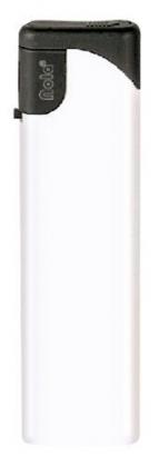 Nola 2 PIEZO lighter matt white refillable body matt white, cap black, pusher black