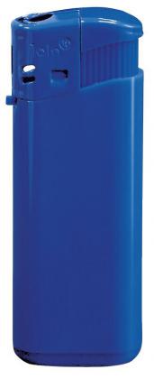 Nola 4 PIEZO lighter HC blue, refillable body HC blue, cap blue, pusher blue