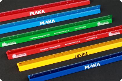 coloured Aluminium triangular ruler L9200