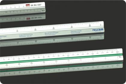 Alu-three-sided ruler L8