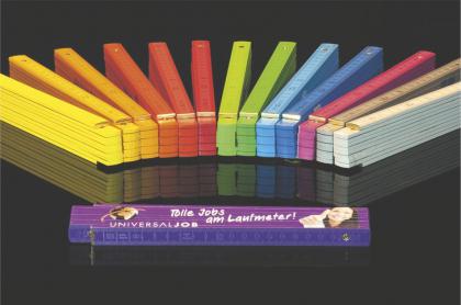 wooden folding ruler, many colours F8