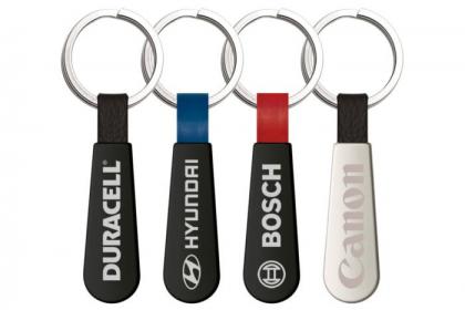 TALIX  Leather And Metal Keychain