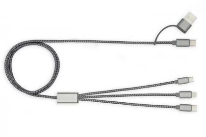VIRGO  Nylon Braided Multi Charger Cable