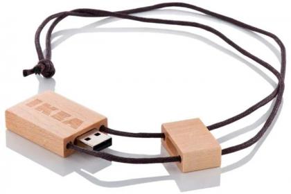 Eco Lanyard Wooden USB