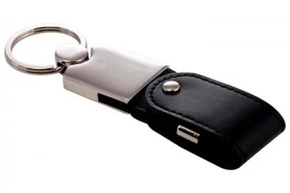 KEYFOB Leather Cased USB Flash Drive