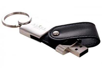 KEYFOB Leather Cased USB Flash Drive