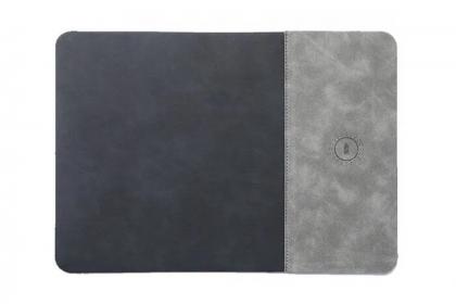 VISCO  15W Fast Wireless Charging Leather Mouse Pad