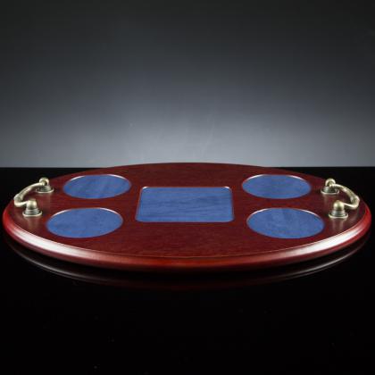 Hide Tray for Square Decanter & 4 x Tumblers
