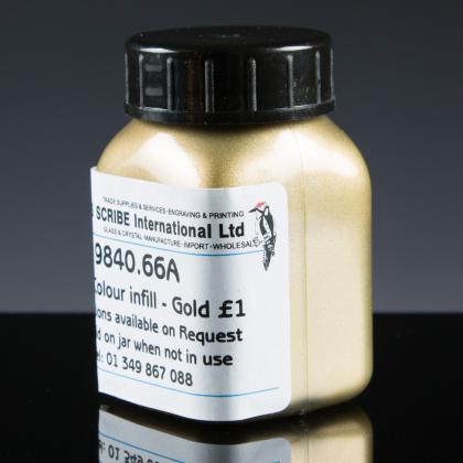 Gold £1 Engraving Infill 