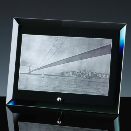 6mm x 8" x 6" Black Mirror Plaque