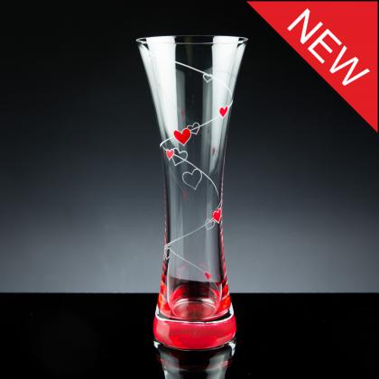 piral Heart Vase, Gift Box