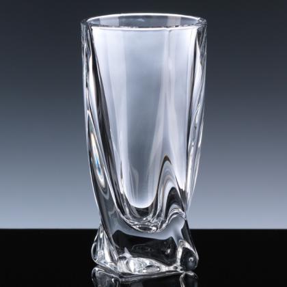 2oz Quadro Crystal Shot Glass, Blue Tube