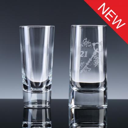 5oz Veronese Vodka Glass (Oval Base), Blue Tube