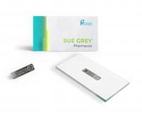 Window name badge - 72mm x 38mm - magnetic