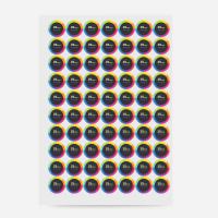 Paper Sticker - 25mm diameter - 70 to sheet