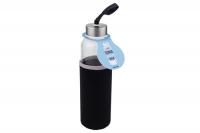AURA 500 ML Glass Reusable Water Bottle