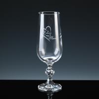 Claudia Crystal Glass Flute I Love My Mum