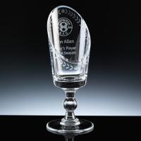 Balmoral Glass - 10" Sliced Chalice Laurel Cut