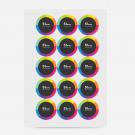 Paper Sticker - 51mm diameter - 15 to sheet