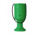 Green Handheld Charity Collection Money Tin/Pot/Box
