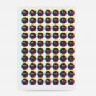 Paper Sticker - 25mm diameter - 70 to sheet