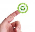 Recycled Paper Sticker - 30mm diameter