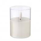 Xandle  - Led Wax Candle In Glass Holder