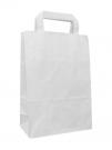 Paper Tape Handle Bags White Kraft