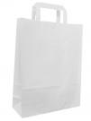 Paper Tape Handle Bags White Kraft