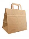 Paper Tape Handle Bags Brown Kraft