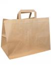 Paper Tape Handle Bags Brown Kraft