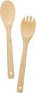 Bamboo salad cutlery
