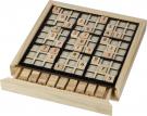 Wooden sudoku game